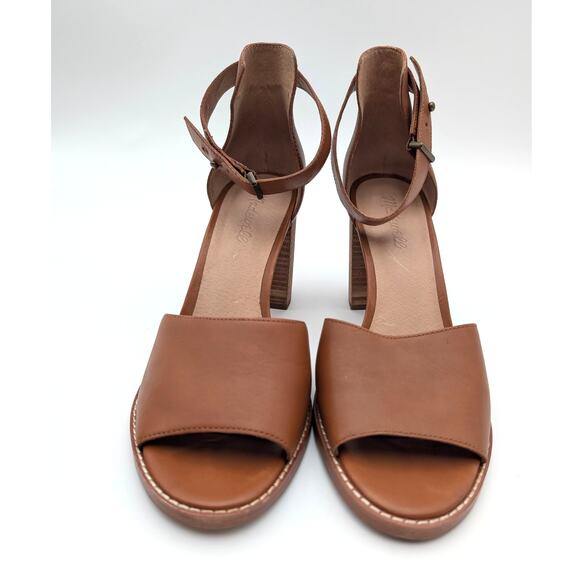 Madewell Paulette Block Heel Sandal Women's English Saddle Size US10 EU41 - Picture 2 of 11
